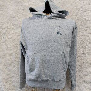 American Eagle Men's Peanuts Snoopy Relaxed Fit Gray Pullover Hoodie Sweater XS